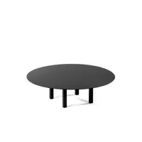 serax - table basse mombaers en métal, acier laqué couleur noir 60.55 x 20 cm designer bea made in design