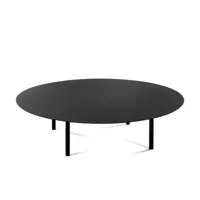 serax - table basse mombaers en métal, acier laqué couleur noir 92.05 x 30 cm designer bea made in design