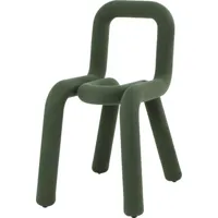 moustache - chaise rembourrée bold - vert - 75.6 x 39 x 77.5 cm - designer big game - tissu, mousse polyuréthane