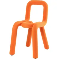 moustache - chaise rembourrée bold en tissu, mousse polyuréthane couleur orange 75.6 x 39 77.5 cm designer big game made in design