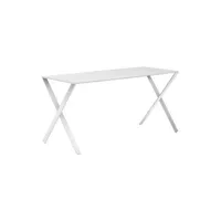 cappellini - bureau bambi - blanc - 115.23 x 115.23 x 73 cm - designer nendo - métal, aluminium