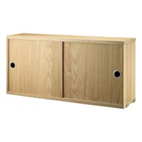 string furniture - caisson system en bois, contreplaqué de chêne couleur bois naturel 78 x 53.13 37 cm designer nils strinning made in design