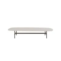 ethimo - table basse calipso en céramique, aluminium couleur blanc 57.69 x 25 cm designer ilaria marelli made in design