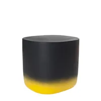 moustache - table d'appoint touch en céramique, céramique émaillée couleur noir 47.62 x 34 cm designer dimitri bähler made in design