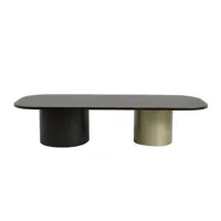 enostudio - table basse arcadie en bois, plaquage chêne couleur bois naturel 82.42 x 34 cm designer eno studio made in design