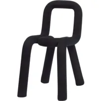moustache - housse de chaise bold en tissu, polyuréthane couleur noir 10 x 28 2 cm designer big game made in design