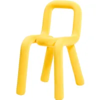 moustache - housse de chaise bold en tissu, polyuréthane couleur jaune 1 x 28 28.85 cm designer big game made in design