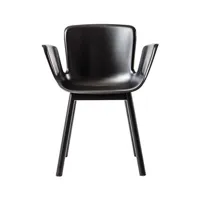 cappellini - fauteuil juli - noir - 92.52 x 92.52 x 80.5 cm - designer werner aissllinger - plastique, polypropylène renforcé