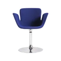 cappellini - fauteuil rembourré juli - bleu - 84.62 x 84.62 x 84.62 cm - designer werner aissllinger - tissu, polypropylène renforcé