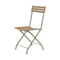 ethimo - chaise pliante laren - bois naturel - 45 x 44.81 x 85 cm - designer ethimo design studio - bois, teck décapé fsc