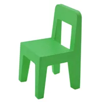 magis - chaise enfant - vert - 30 x 62 x 55 cm - designer enzo mari - plastique, polypropylène