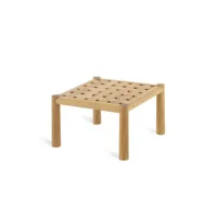unopiu - table basse pevero en bois, teck couleur bois naturel 52.41 x 32 cm made in design