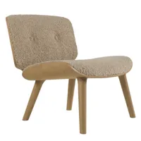 moooi - fauteuil rembourré nut en bois, contreplaqué de chêne couleur bois naturel 72.68 x 70 69 cm designer marcel wanders made in design