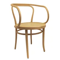 wiener gtv design - fauteuil stuhl en bois, contreplaqué de hêtre perforé couleur bois naturel 54 x 78.94 80 cm designer gebrüder thonet made in