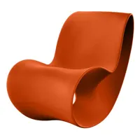 magis - rocking chair voido - orange - 120 x 58 x 78 cm - designer ron arad - plastique, polyéthylène