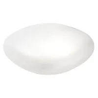 slide - table basse chubby en plastique, polyéthène recyclable couleur blanc 85 x 75 30 cm designer marcel wanders made in design