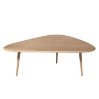 red edition - table basse en bois, chêne massif couleur bois naturel 85.73 x 45 cm designer david hodkinson made in design