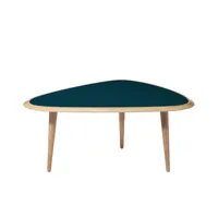 red edition - table basse en bois, laque traditionnelle couleur bois naturel 65.58 x 40 cm designer david hodkinson made in design