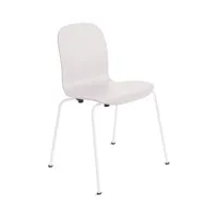 cappellini - chaise empilable tate - blanc - 77.31 x 77.31 x 80.5 cm - designer jasper morrison - bois, contreplaqué de hêtre teinté