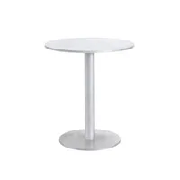 valerie objects - table ronde alu en métal, aluminium couleur métal 73.06 x 74 cm designer muller van severen made in design
