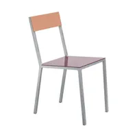 valerie objects - chaise alu en métal, aluminium couleur violet 38 x 61.09 80 cm designer muller van severen made in design