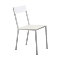 valerie objects - chaise alu - beige - 38 x 61.09 x 80 cm - designer muller van severen - métal, aluminium