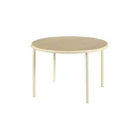valerie objects - table ronde wooden en bois, chêne couleur bois naturel 110.52 x 74 cm designer muller van severen made in design