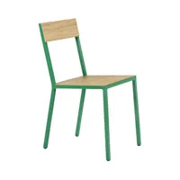 valerie objects - chaise alu en bois, chêne couleur bois naturel 38 x 61.09 80 cm designer muller van severen made in design