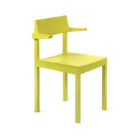 valerie objects - fauteuil silent en bois, frêne couleur jaune 63.16 x cm designer big game made in design