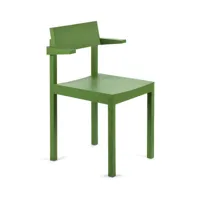 valerie objects - fauteuil silent en bois, frêne couleur vert 63.16 x cm designer big game made in design