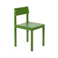 valerie objects - chaise silent en bois, frêne couleur vert 63.16 x cm designer big game made in design