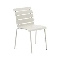 valerie objects - chaise empilable outdoor en métal, aluminium thermolaqué couleur blanc 63.16 x cm designer maarten baas made in design