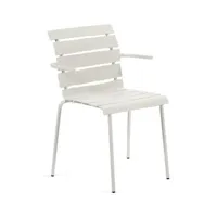 valerie objects - fauteuil empilable outdoor en métal, aluminium thermolaqué couleur blanc 63.16 x cm designer maarten baas made in design