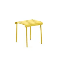 valerie objects - tabouret outdoor en métal, aluminium thermolaqué couleur jaune 61.09 x cm designer maarten baas made in design