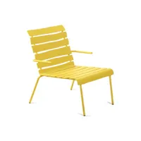 valerie objects - fauteuil bas outdoor en métal, aluminium thermolaqué couleur jaune 65.11 x cm designer maarten baas made in design