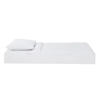 tiroir de lits superposés 90x190 blanc à roulettes
