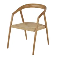 chaise en bois de frêne et papier tressé