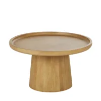 table basse ronde en bois de manguier massif