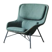 fauteuil design en tissu vert