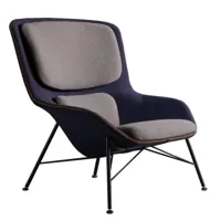 fauteuil contemporain bicolore