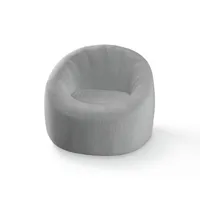 chaise gonflable flottante en tissu imperméable gris