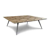 grande table basse en bois marron