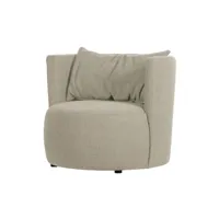 fauteuil en tissu beige