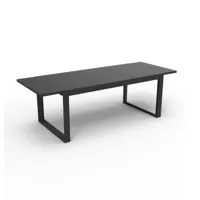 table de jardin extensible aluminium et verre 8 places gris anthracite