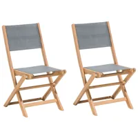 chaise de jardin en bois solide gris