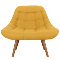 fauteuil en tissu jaune