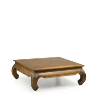 table basse en bois marron l100