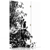 paravent - cloison forest silhouette cm 110x150 (3 volets)