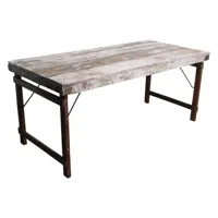 table pliante bois blanc