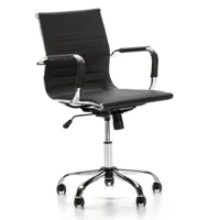 fauteuil de bureau inclinable noir,cuir synthétique